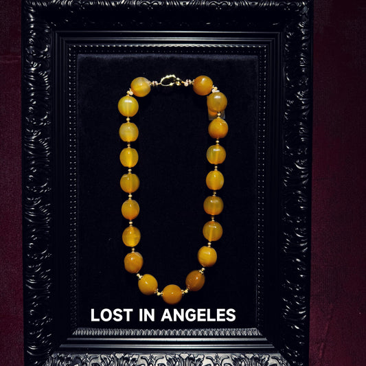 Handcrafted Brazilian Agate Necklace: Sterling Silver, Gold-Filled, Rose Gold-Filled Options