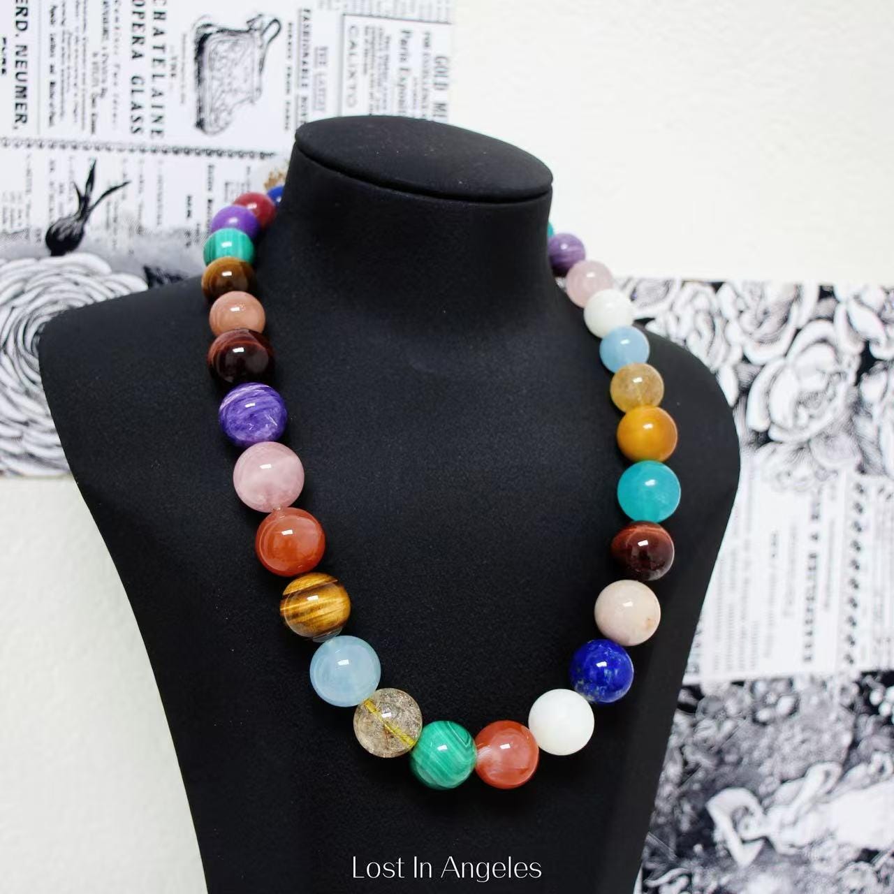 Handmade Multi-Gemstone Crystal Necklace: Reiki Charged Spiritual Jewelry