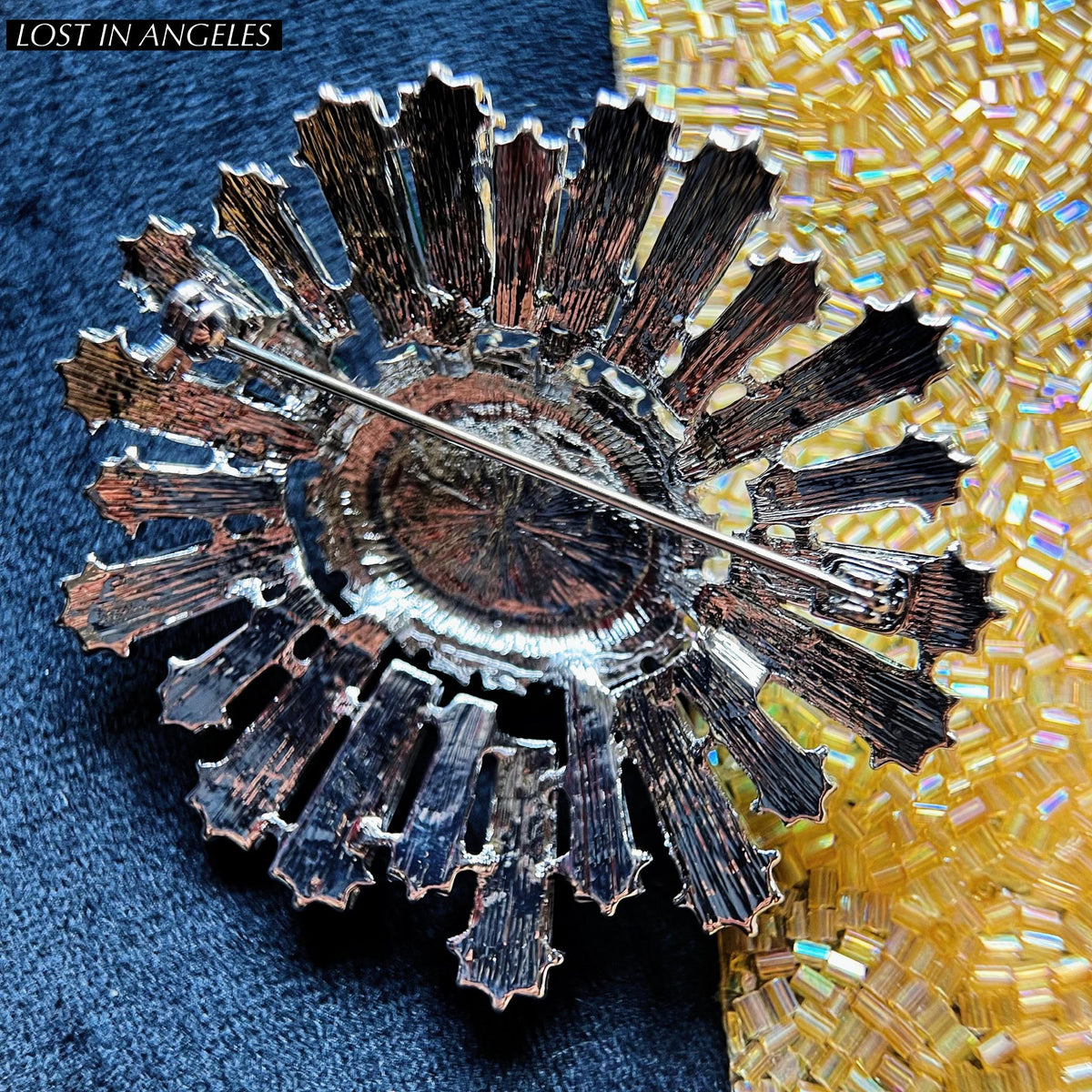 Victorian Emerald Floral Brooch: Vintage Inspired Statement Pin